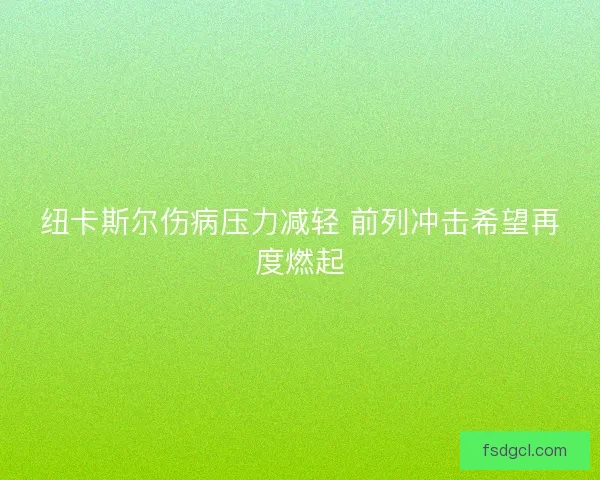 纽卡斯尔伤病压力减轻 前列冲击希望再度燃起